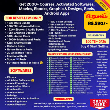 2000+ GB Courses / Reels & Data Bundle